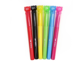 FLAMASTRY MISIE 6 KOLOR�W KIDEA