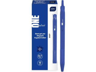D�ugopis automatyczny niebieski z gripem EASY One Color 12/1152 [opakowanie=12szt]