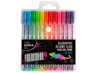 D�UGOPISY �ELOWE FLUO A 12 KOLOR�W KIDEA
