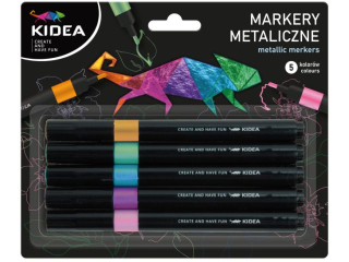 MARKERY METALICZNE 5 KOLOR�W KIDEA