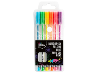 D�UGOPISY �ELOWE FLUO A 6 KOLOR�W KIDEA