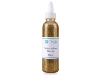 BROKAT W KLEJU, 120 ML - GOLD NZWR-DLP