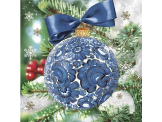 Serwetki POL-MAK SL_GW_028501 Maki Lunch W�oc�awek Fajans Christmas Bauble