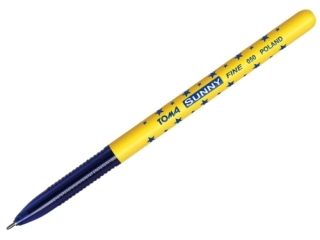 D�ugopis TOMA w gwiazdki Sunny z ko�c�wk� 0, 7mm, do pisania m.im. po drukach samokopiuj�cych - niebieski [opakowanie=30szt]TO-050 niebieski