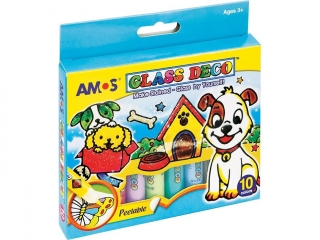 Farby witra�owe AMOS GD10P10 - 10,5ml x 10 kolor�w