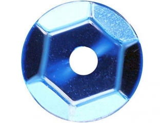 Cekiny okr�g�e 7mm metaliczne niebieskie 14g