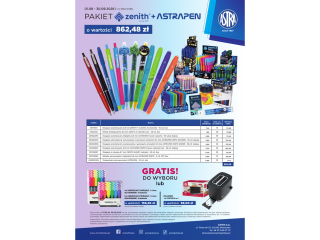Pakiet P2 0726 ASTRA Zenith o warto�ci 862, 48z� + GRATIS: towar lub toster