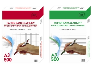 Papier kancelaryjny A3 500k. INTERDRUK kratka
