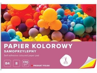 Zeszyt papier�w kolorowych samoprzylepnych B4 8k. INTERDRUK
