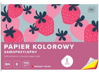 Zeszyt papier�w kolorowych samoprzylepnych B4 8k. INTERDRUK