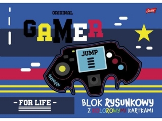 Blok rysunkowy z kolorowymi kartkami A3 16 kartek ok�adka kredowana 80 g/m2 [opakowanie=10szt]