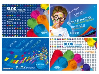 Blok Superior techniczny kolorowy A5-25