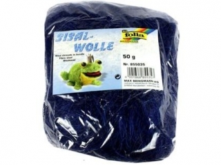 Sisal FOLIA w��kna w k��bku, 50g, granatowy