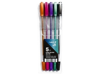 D�ugopisy �elowe RYSTOR GZ metalik 5 kolor�w etui