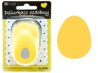 DZIURKACZ OZDOBNY 2, 5CM JAJKO WLK-DLP