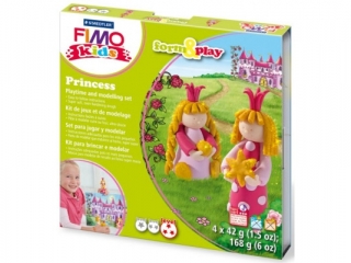 Zestaw FIMO Kids FormxPlay, Ksi�niczki, 4 x 42g + akcesoria, Staedtler