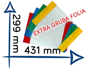 OK-2 Ok�adka J. Angielski EXTRA gruba folia 299x431 mm A4