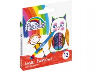 Kredki �wiecowe FIORELLO 12 kolor�w SUPER-HURT