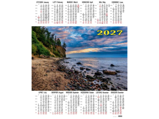 Kalendarz Jednoplanszowy BESKIDY P 3 Ba�tyk 2027