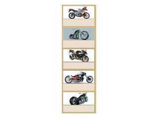 Naklejki na zeszyt Victoria Motor zestaw 13 a'25