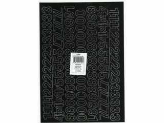 Cyfry samoprzylepne ART-DRUK  20mm czarne Helvetica 10 arkus
