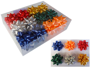 Kokardy Rozety ma�a 24szt. 5cm mat mix2