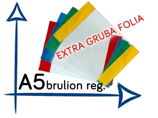 OR-12 Ok�adka A5 Brulion EXTRA gruba folia 215 szer.regulowa
