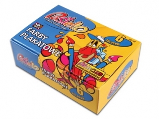 Farby plakatowe PASTELLO  6 kolor�w 20ml