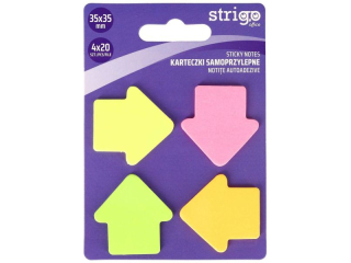 Karteczki samoprzylepne STRIGO strza�ki 4x20
