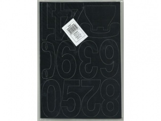 Cyfry samoprzylepne ART-DRUK  80mm czarne Helvetica 10 arkus