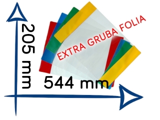 OK-26 Ok�adka Muzyka podr. 1-3. EXTRA gruba folia 205x544 mm