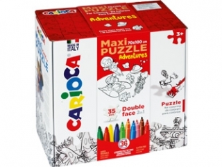 Zestaw puzzli do rysowania Carioca  ADVENTURES  36 kolor�w