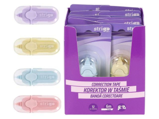 Korektor w ta�mie STRIGO Mini 5mm x 6m mix kolor�w