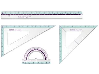 Komplet geometryczny HERLITZ My.pen - r�ne kolory