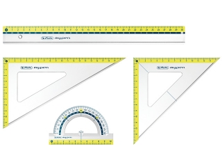 Komplet geometryczny HERLITZ My.pen - r�ne kolory