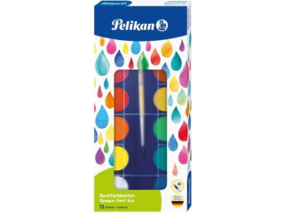 Farba wodna PELIKAN F355 12 kolor�w +p�dzel