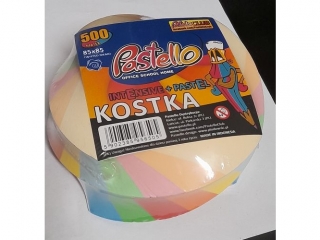 Kostka klejona kolor INTENS-PASTEL 85x85 mm 500 kartek KR�CONA