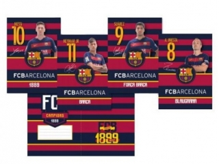 Zeszyt MO A5 32k linia kol.FC Barca Fan 4 [opakowanie=10szt]