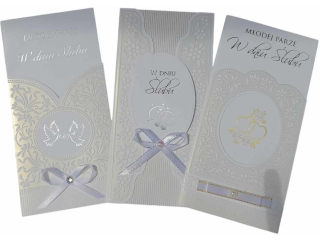 Kartki karnet MER DL Exclusive Satynowa �lub