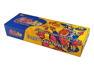 Farby plakatowe PASTELLO 10 kolor�w 20ml