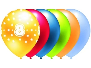 BALON NADRUK "8" B224 a5BALON NADRUK "8" B224 a5