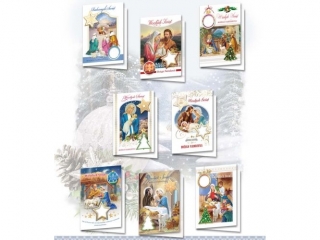 Kartki �wi�teczne TOP B6 naklejany element BNGOP religijne