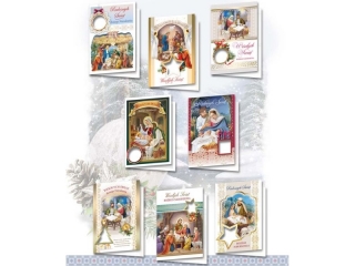 Kartki �wi�teczne TOP B6 naklejany element BBNOP z op�atkiem religijne