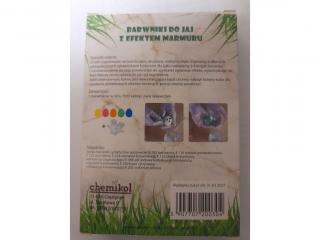 Barwniki p�yn do jaj - MARMUR 5 kolor�w