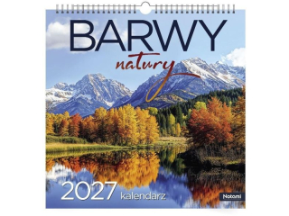 Kalendarz 2027 �cienny 33x33 Barwy Natury
