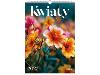 Kalendarz 2027 �cienny A3 Kwiaty #3537
