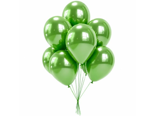 Balony PENWORD 10" 100szt. metalik - zielone