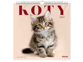 Kalendarz 2027 �cienny 33x33 Koty #3551