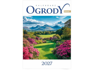 Kalendarz 2027 �cienny A4 Ogrody #3667