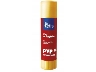 Klej w sztyfcie TETIS typu PVP SUPERMOCNY - 15g